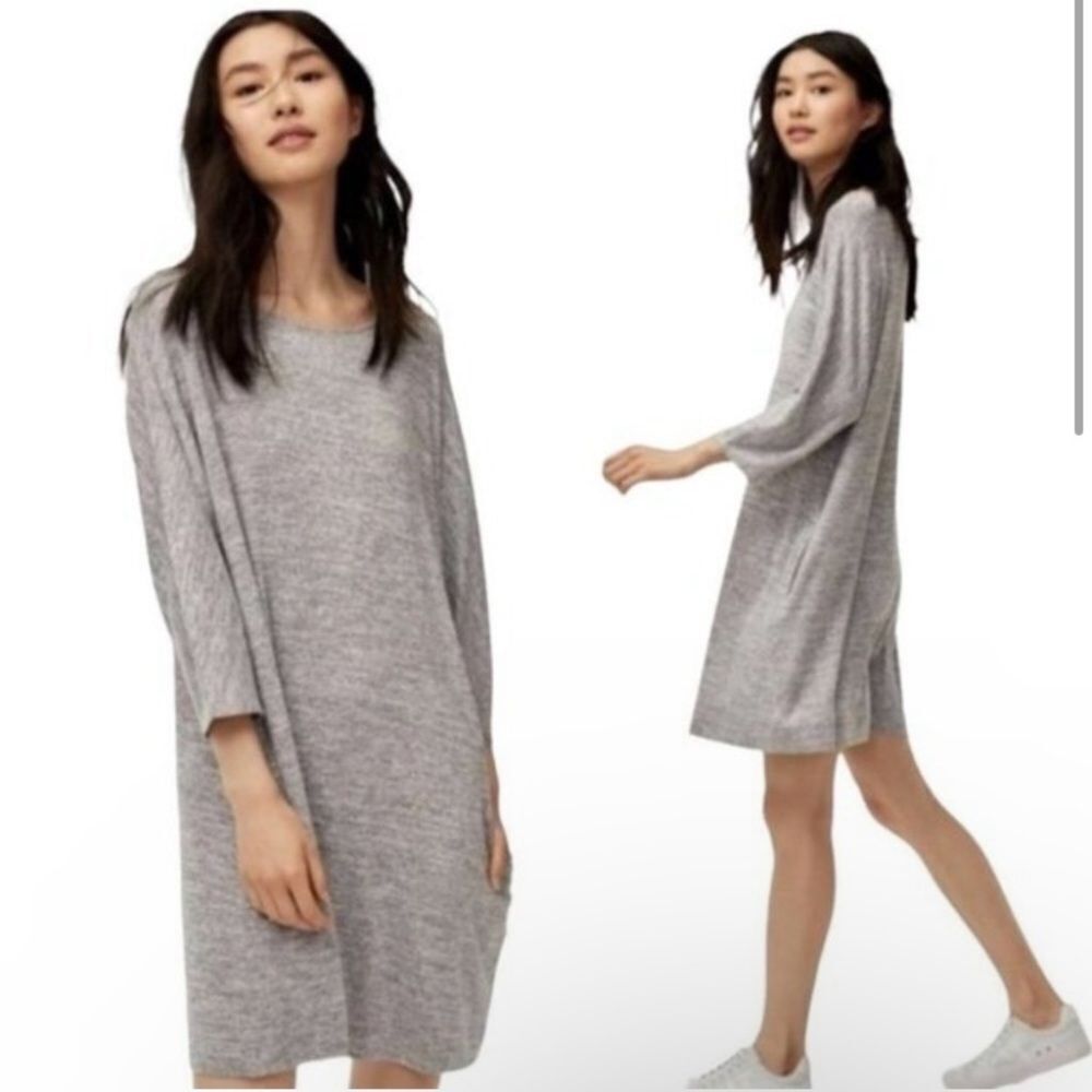 WILFRED COBER RELAXED GRAY SHIRT DRESS XS‎